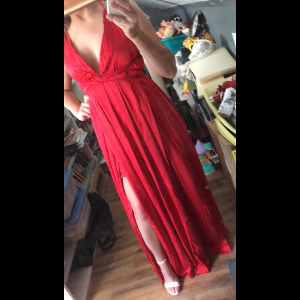 Red dress